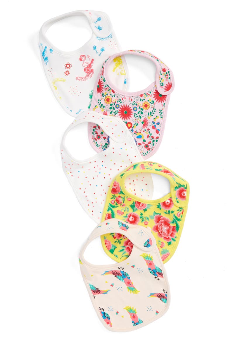 5-Pack Cotton Bibs, Main, color, X MARKS THE SPOT