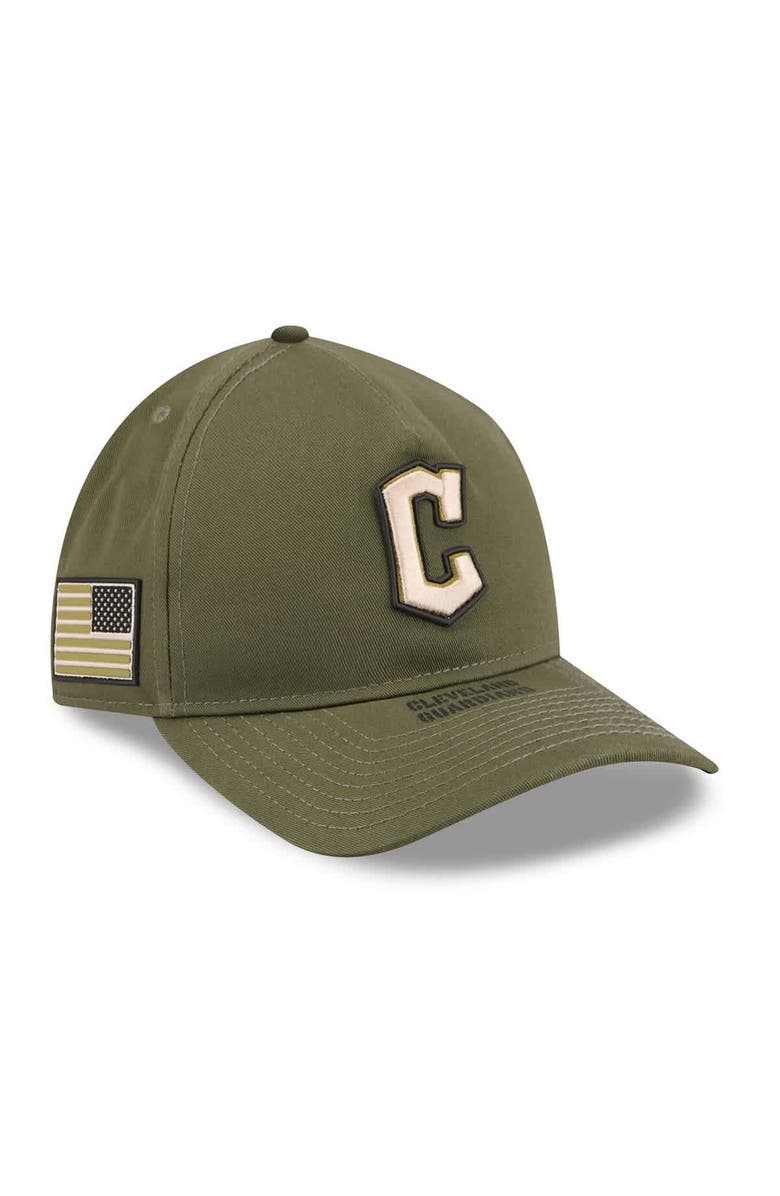New Era Men's New Era  Olive Cleveland Guardians 2026 Armed Forces Day 9TWENTY Adjustable Hat, Main, color, Olive