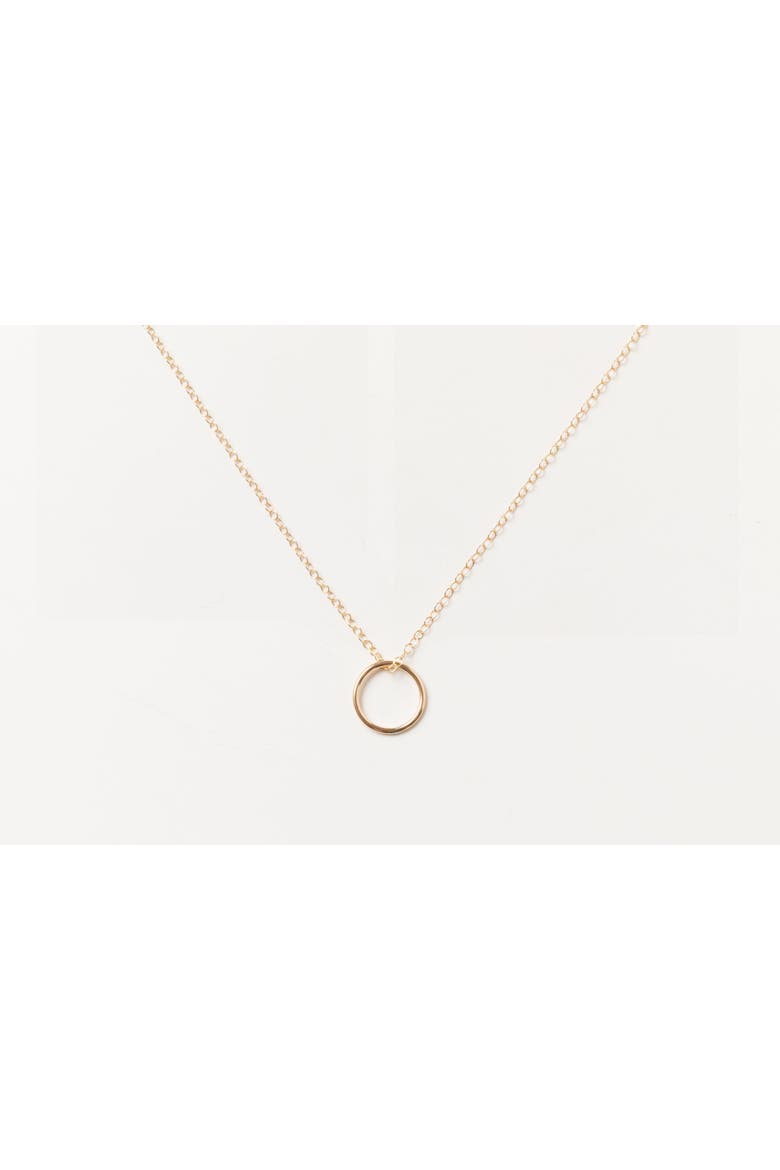 Sol Circle Pendant Necklace, Alternate, color, 14k Gold Fill - 16-18"