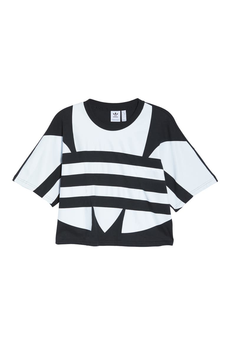 Large Logo Tee, Alternate, color, BLACK/ WHITE