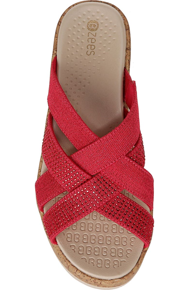 LifeStride Reign Crystal Embellished Slide Sandal, Alternate, color, Magenta