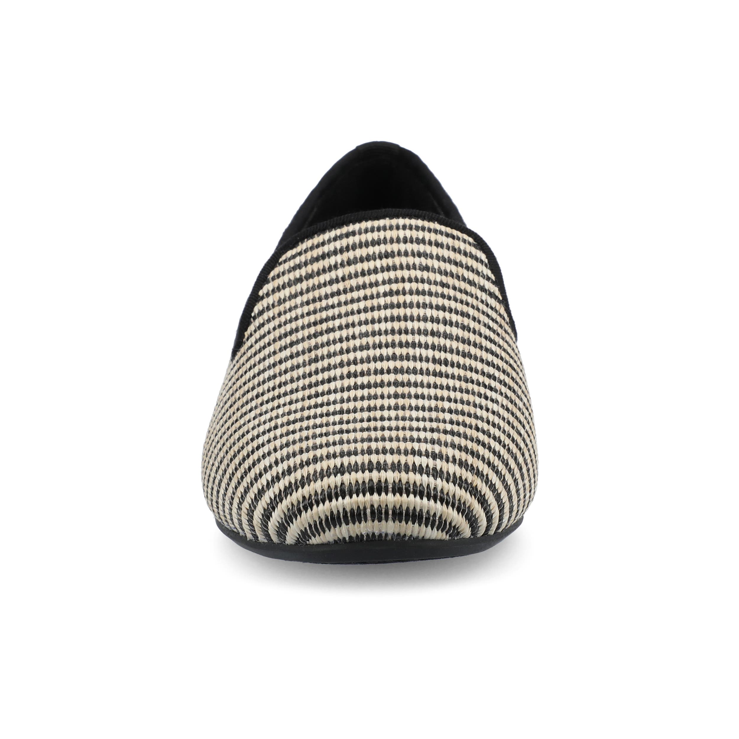 Birdies The Starling, Alternate, color, Black/Off White Raffia