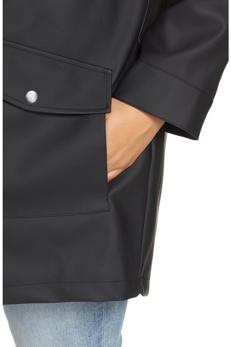 Levi's® Rubberized Fishtail Parka, Alternate, color, BLACK