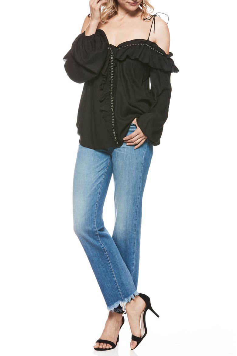 Sarah High Waist Straight Leg Jeans, Alternate, color, VENICE