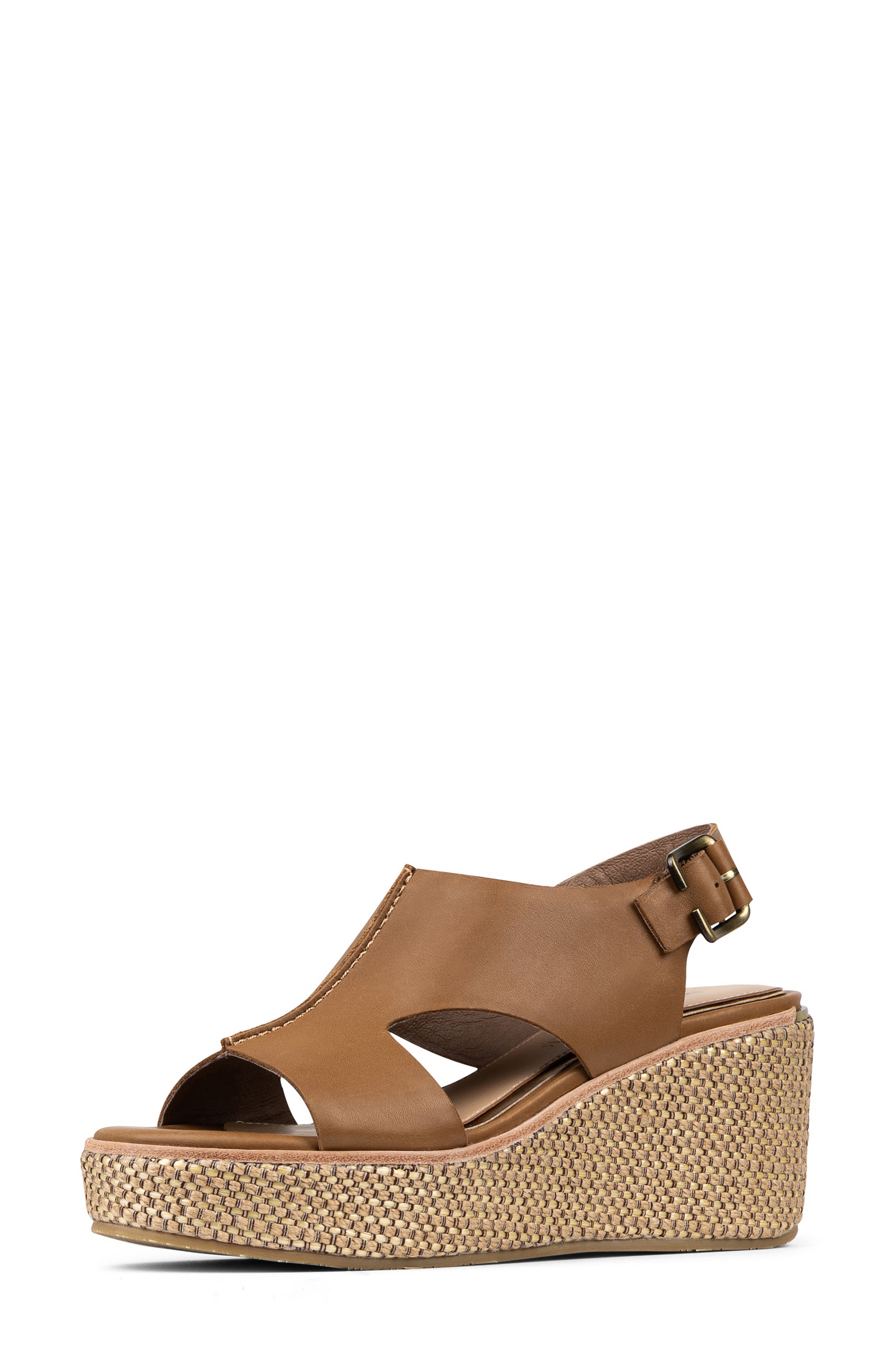 Aree Wedge Sandal, Alternate, color, SADDLE