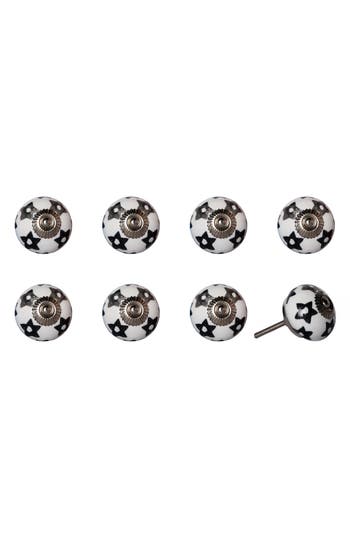 Kinetic 8-pack Knobs In Black Stars