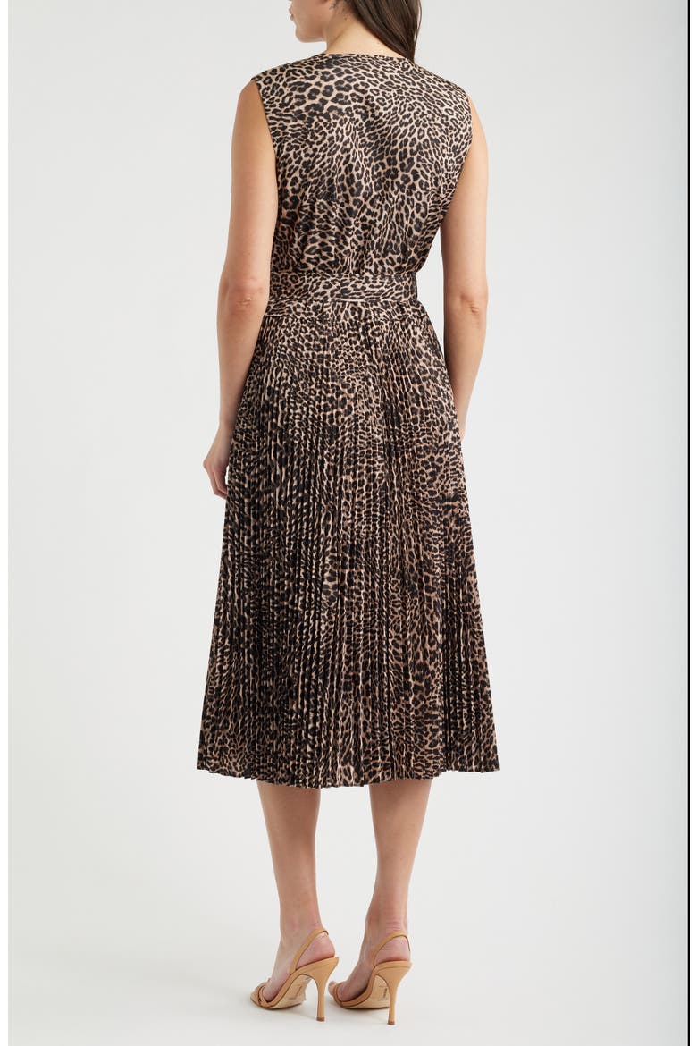 Stella Leopard Print Midi Dress, Alternate, color, NATURAL MULTI