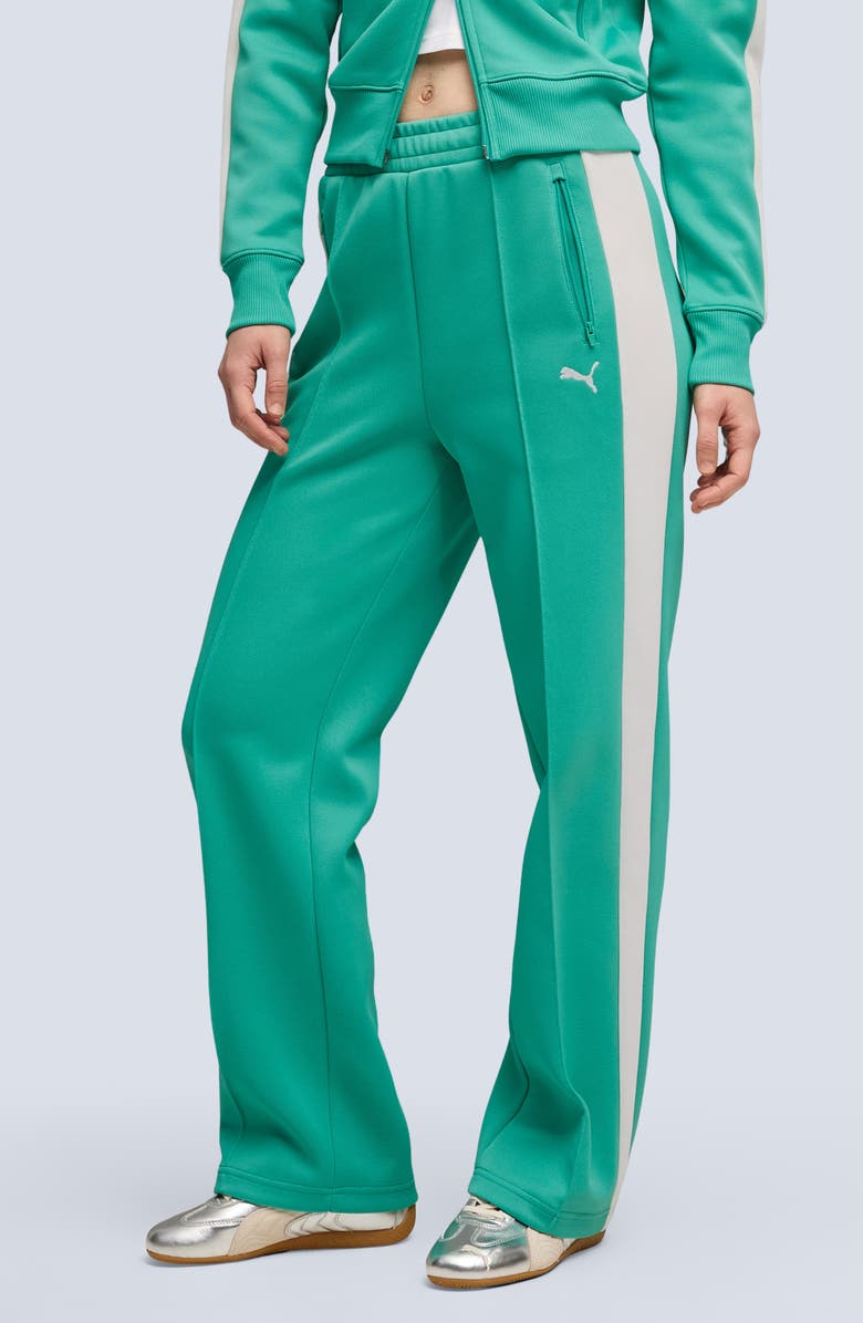 PUMA T7 Always On Straight Track Pants, Main, color, Vibrant Green