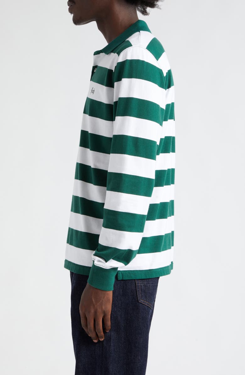 Noah Stripe Long Sleeve Cotton Jersey Polo, Alternate, color, 