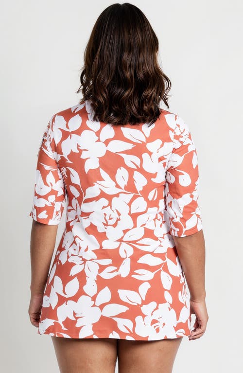 Calypsa Gia Swim Tunic In Red