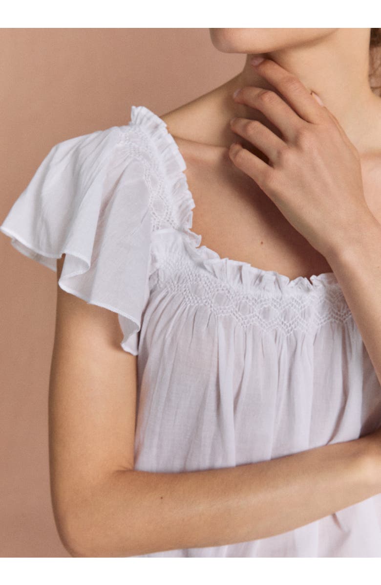 If Only If Poppy Nightdress, Alternate, color, White