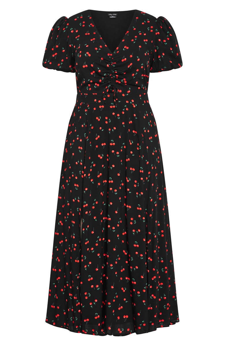 City Chic Aliya Print Maxi Dress, Alternate, color, 