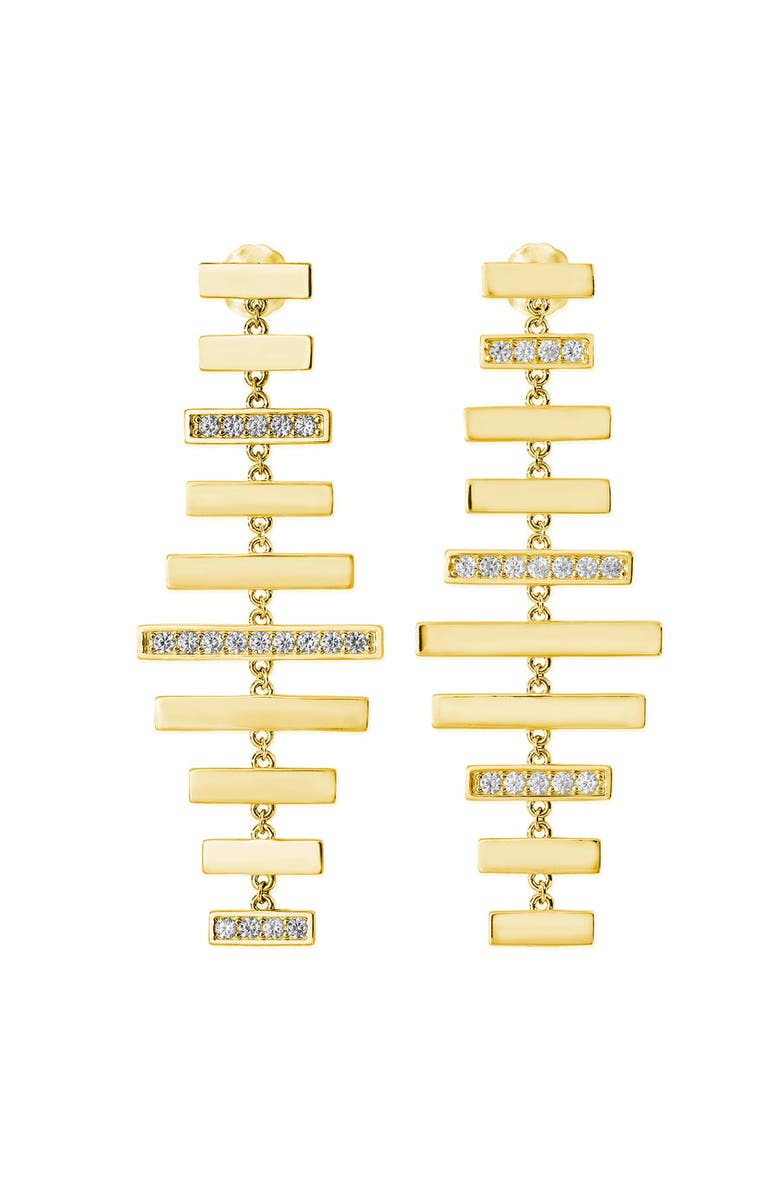 Lucy Quartermaine Wind Chime Earrings, Alternate, color, Gold