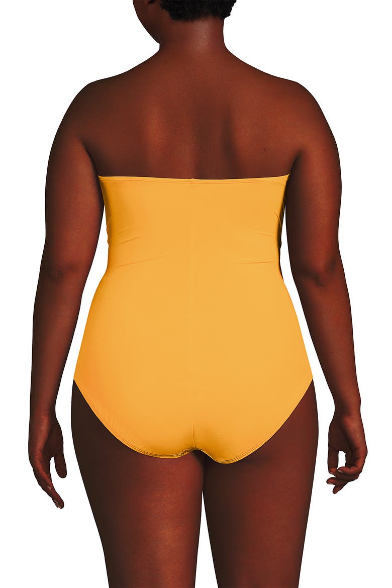 Slender Suit Tummy Control U-Wire Bandeau One Piece Swimsuit, Alternate, color, Sweet Mango