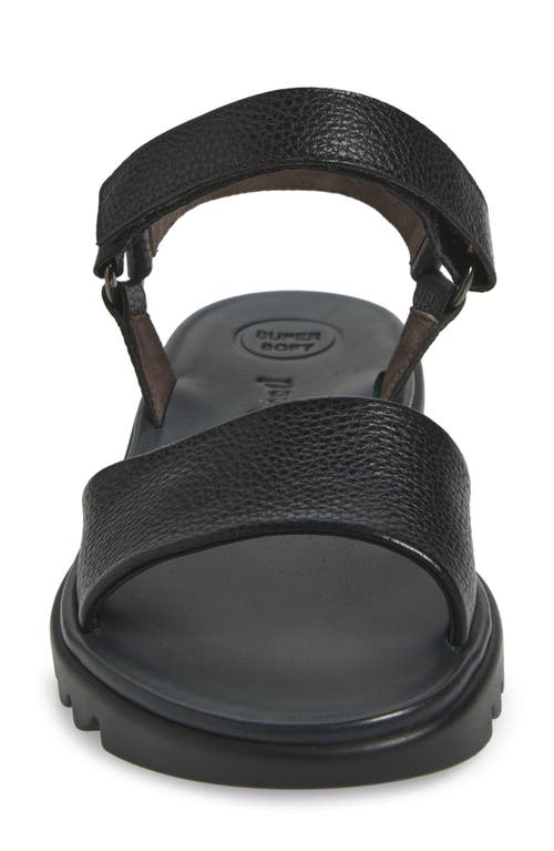 Paul Green Adlee Sandal In Black Grained