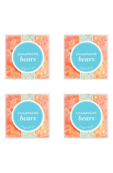 Champagne Bears Set of 4 Candy Cubes