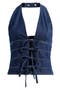 Kyleigh Denim Halter Top