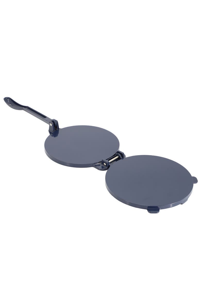 Ravello 8 Inch Cast Aluminum Round Tortilla Press, Alternate, color, Dark Blue