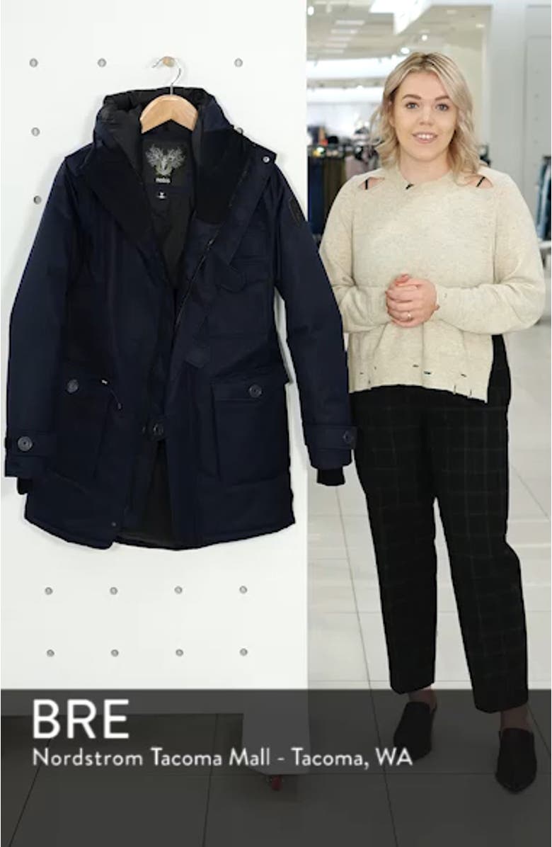 Shelby Windproof & Waterproof 650-FIll Power Down Military Fishtail Parka, sales video thumbnail