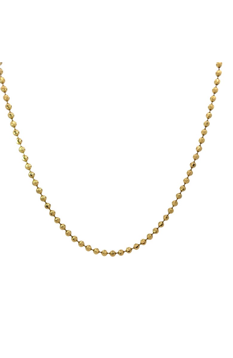 Ancona Jewelry 14K Yellow Gold Moon Link Necklace 4mm 22 Inch 26.5 Grams, Main, color, Yellow