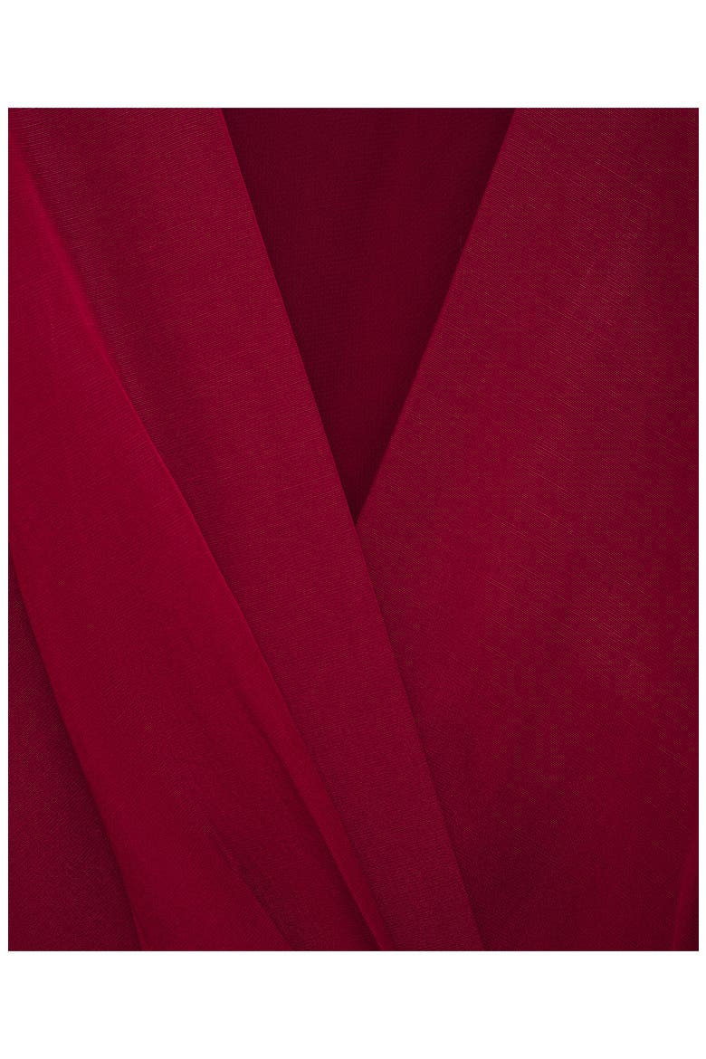 Vene Faux Wrap Dress, Alternate, color, MAROON