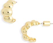Electric Picks Puff Hoop Earrings