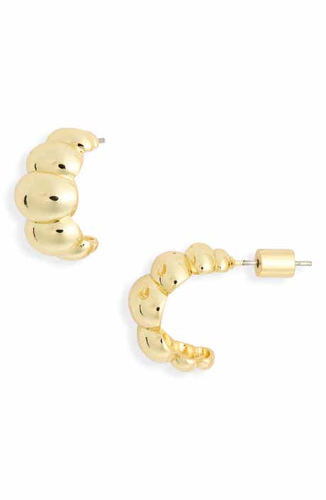 Puff Hoop Earrings