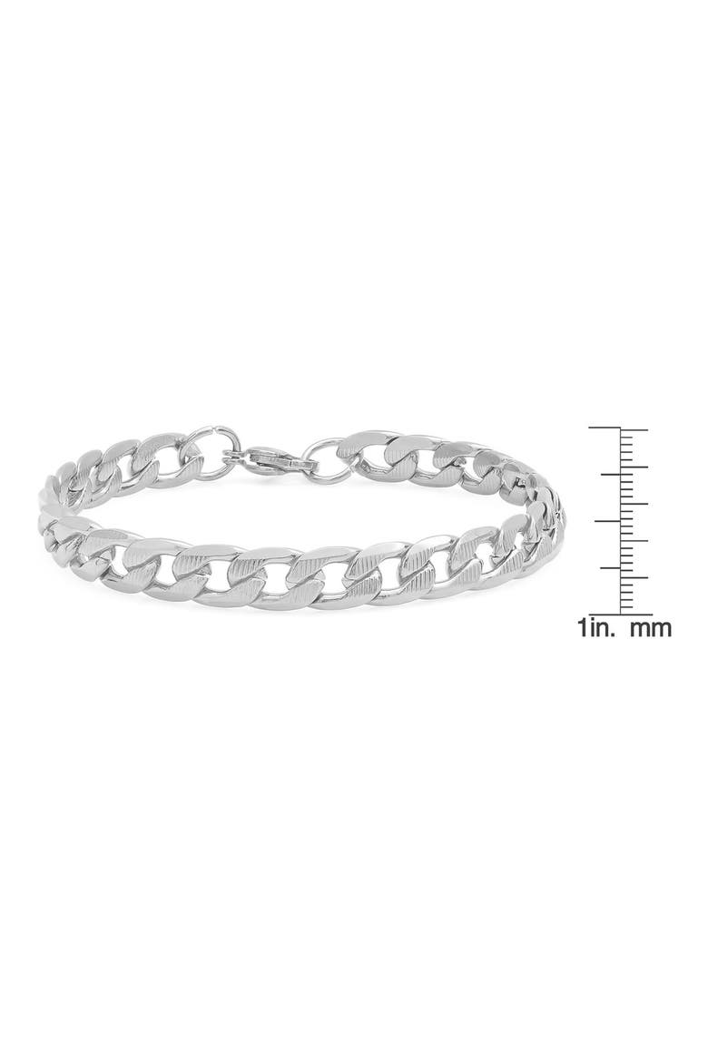 Stainless Steel Chain Link Bracelet, Alternate, color, METALLIC