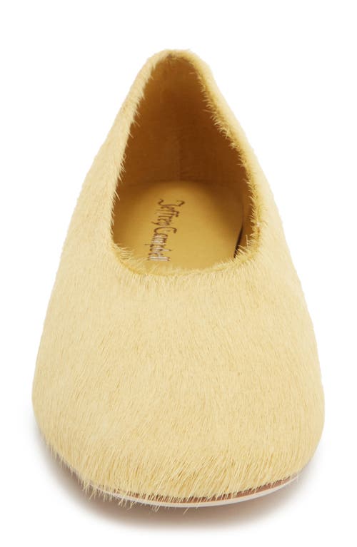 Jeffrey Campbell Trustee Genuine Calf Hair Pump In Yellow