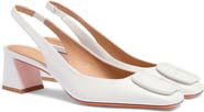 Santoni Women's mid-heel slingback