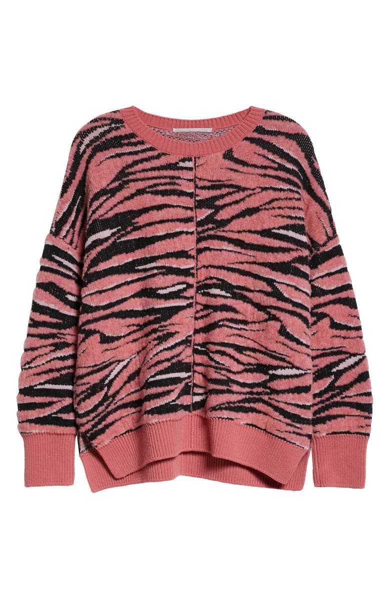 Stella McCartney Animal Jacquard Wool Blend Sweater, Alternate, color,