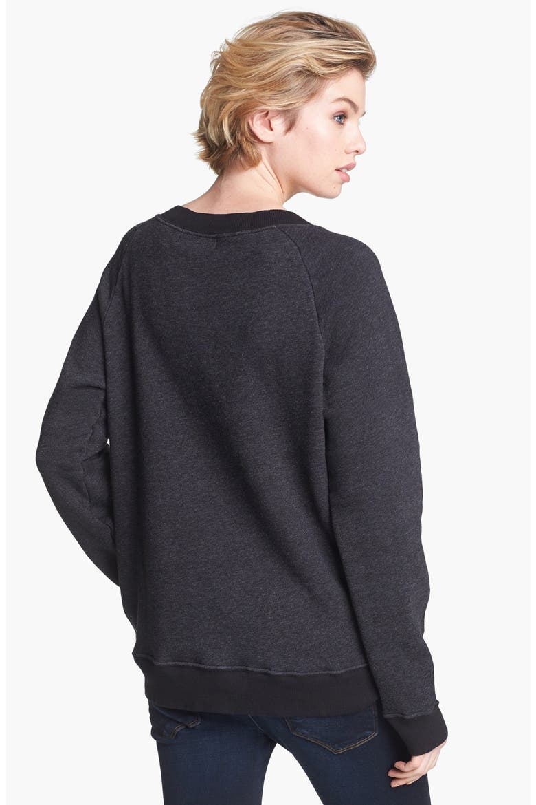 'Oo La La' Sweatshirt, Alternate, color, CLEAN BLACK
