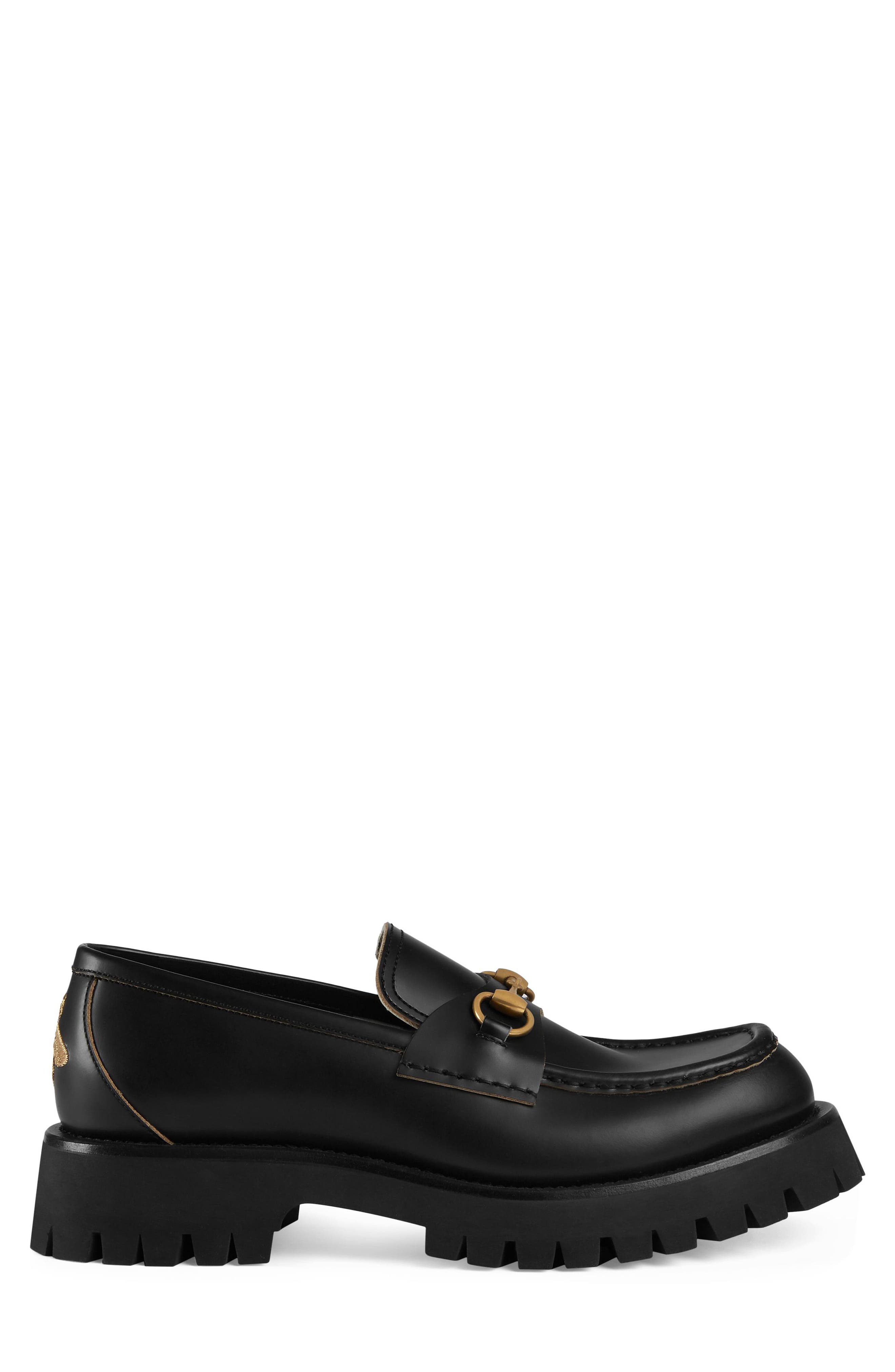 Gucci Bit Lug Sole Loafer, Alternate, color, 