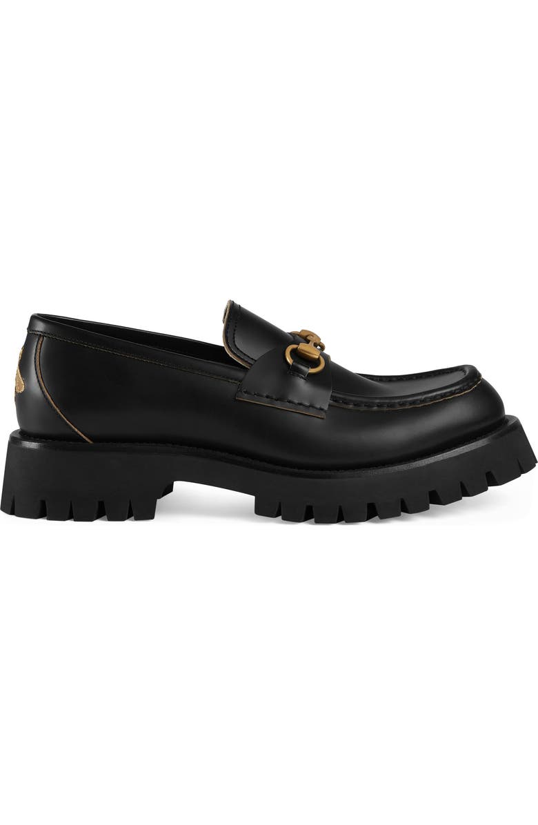 Gucci Bit Lug Sole Loafer, Alternate, color,