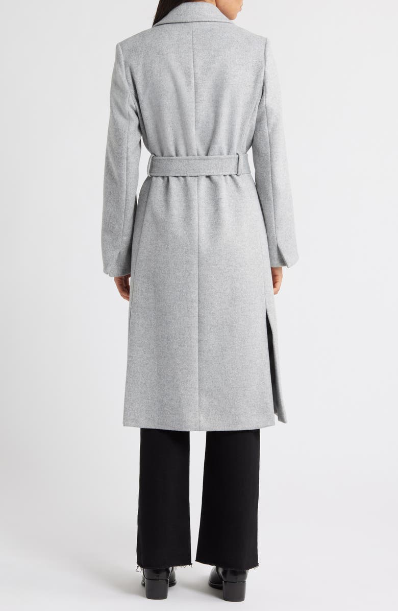 Sam Edelman Longline Wrap Coat, Alternate, color, Pale Grey