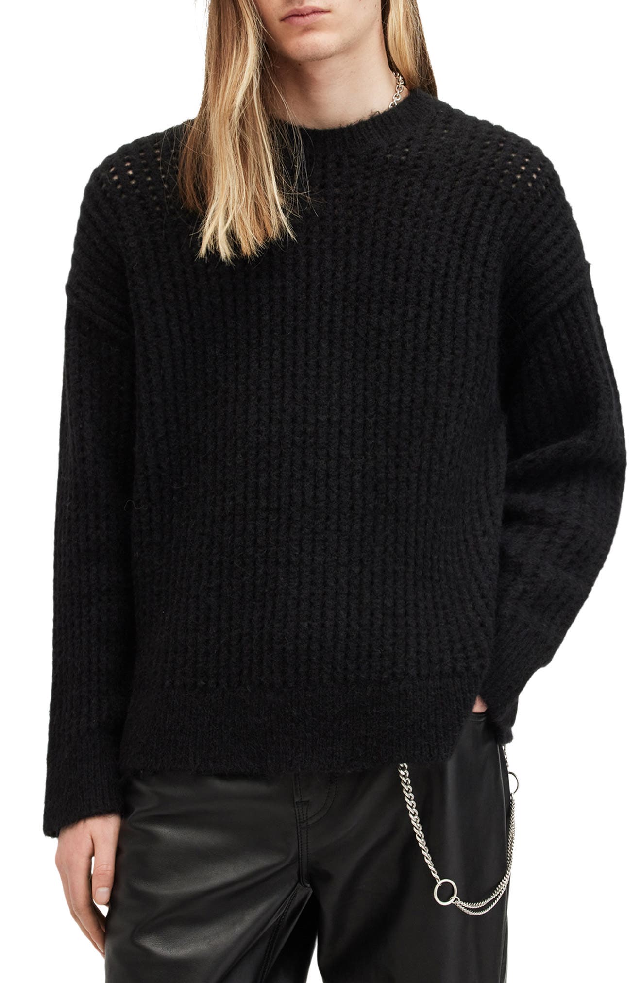 AllSaints Harlen Open Stitch Sweater