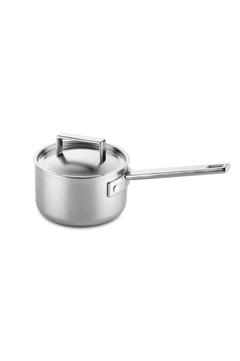 CASSEROLE 1 H. WITH LID CM.16, Main, color, STAINLESS STEEL