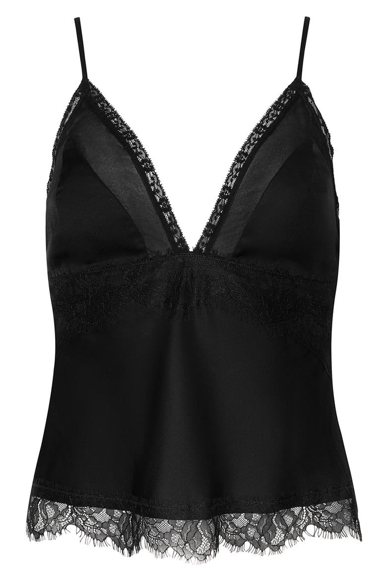 Elka Lace Camisole, Alternate, color, BLACK