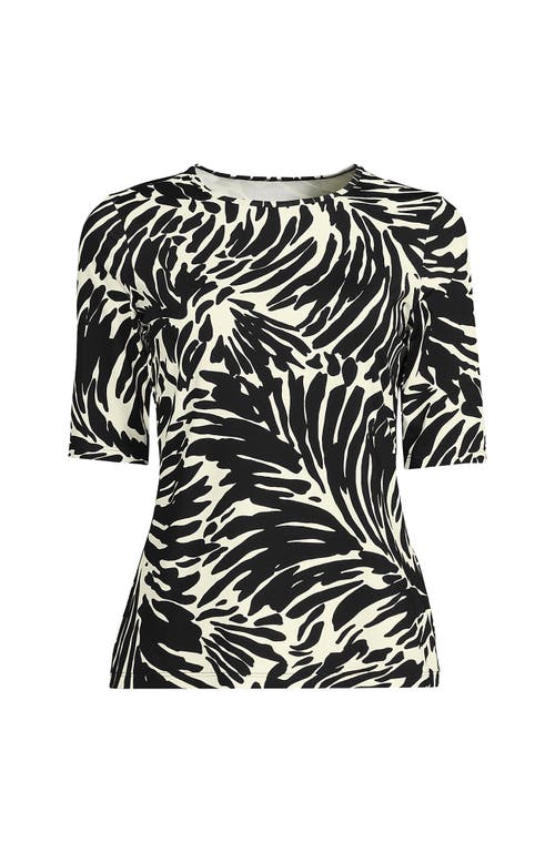 LANDS' END LANDS' END ELBOW SLEEVE RELAXED UPF 50 RASH GUARD 