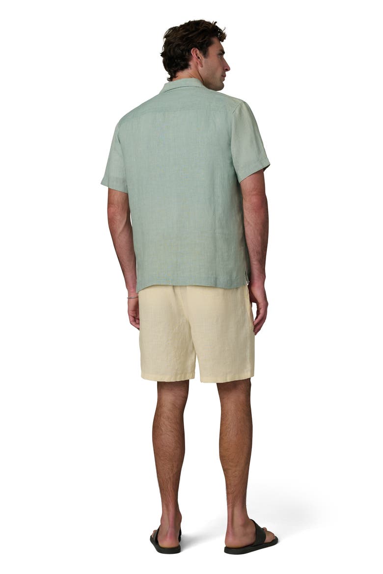 Slub Cotton Camp Shirt, Alternate, color, GREEN