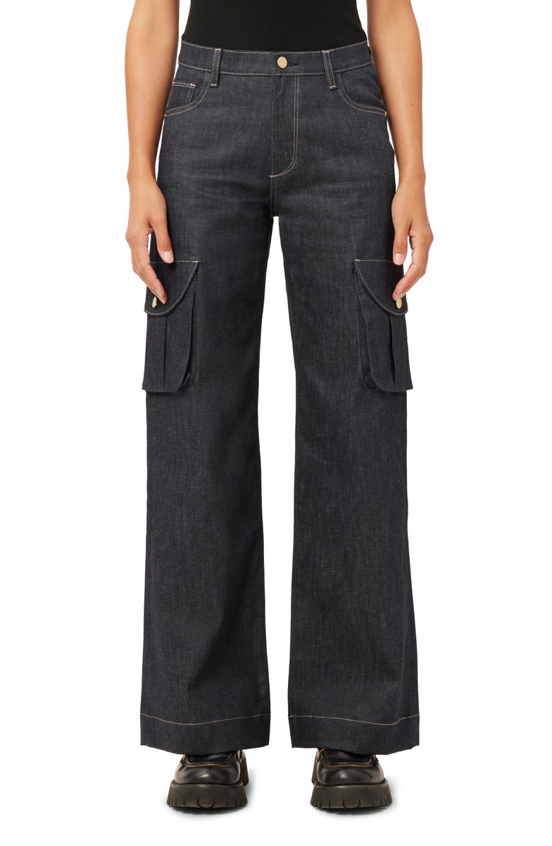 DL1961 Zoie High Waist Relaxed Wide Leg Cargo Jeans, Main, color,