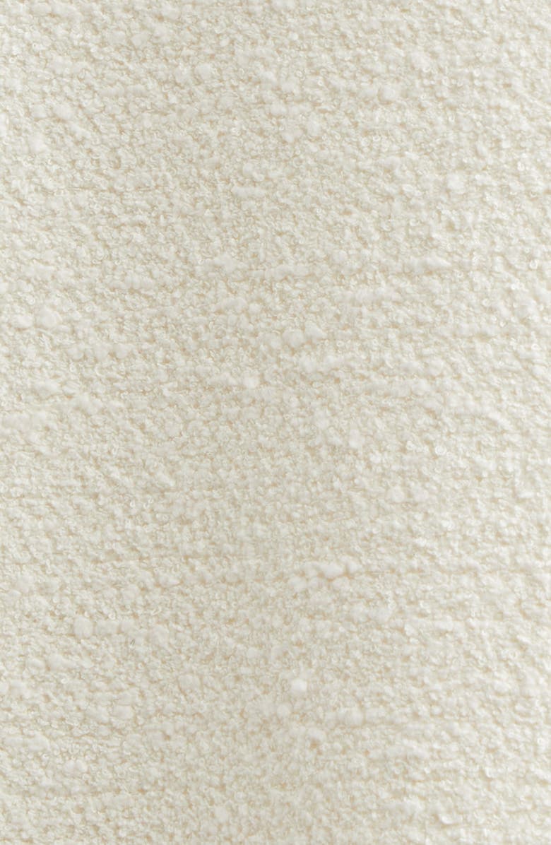 Oscar de la Renta Foxgloves Embroidered Cotton & Wool Blend Jacket, Alternate, color, Ivory