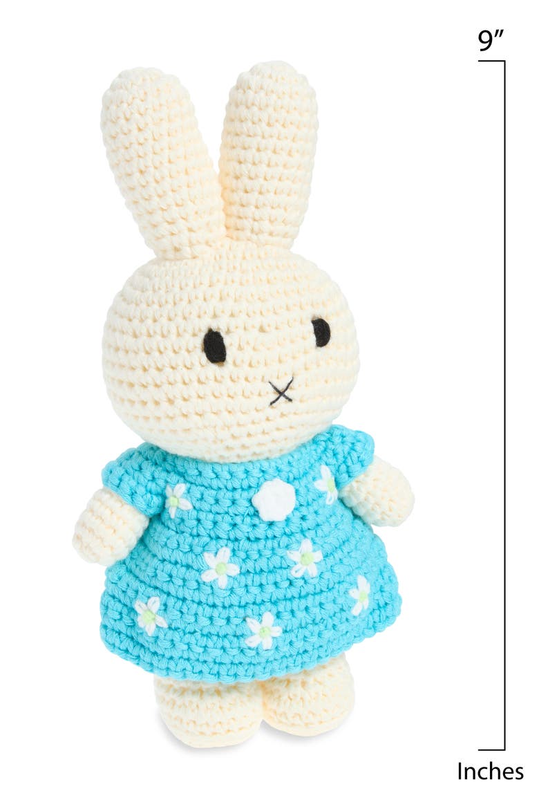 Miffy & Her Almond Blossom Dress Crocheted Stuffed Animal, Alternate, color, BLUE