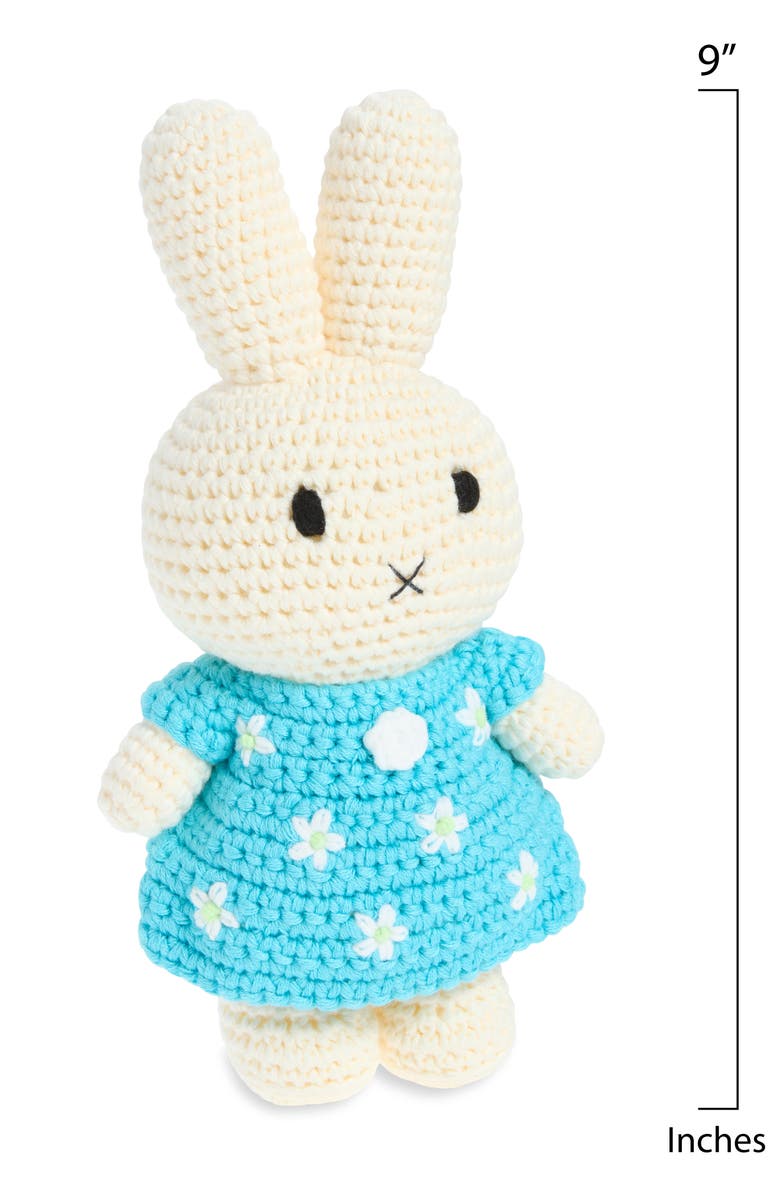 Just Dutch Miffy & Her Almond Blossom Dress Crocheted Stuffed Animal, Alternate, color, 