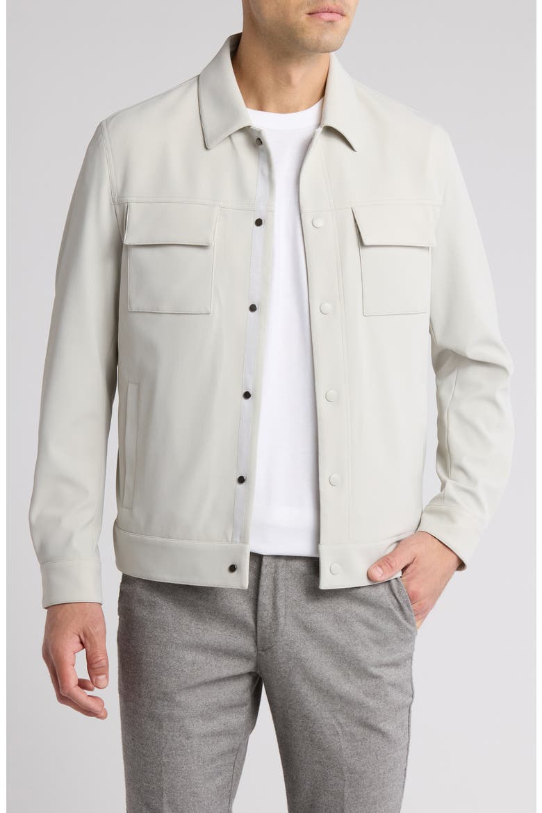 Fremantle Technical Knit Jacket, Main, color, STONE