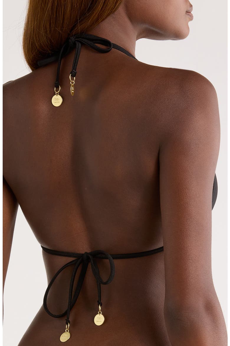 Ring Halter Bikini Top, Alternate, color, TWILIGHT BLACK