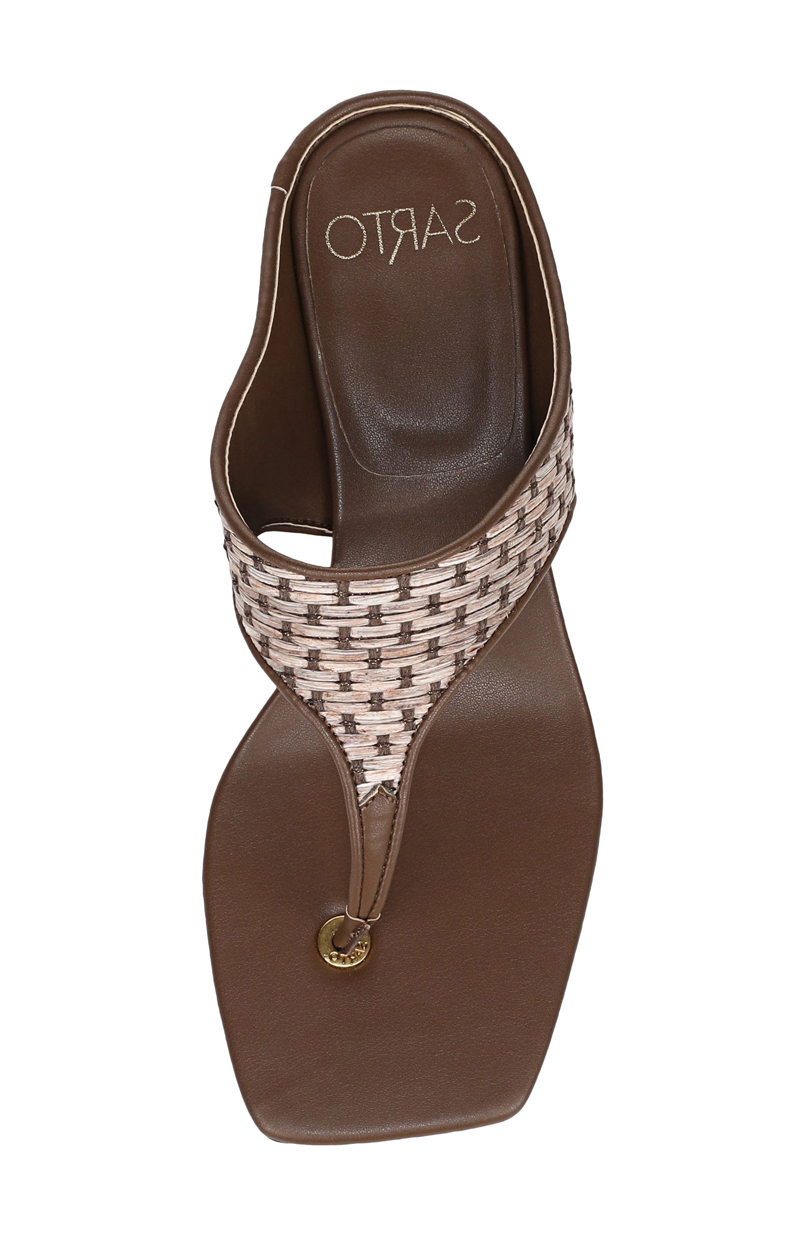 Kayla Block Heel Sandal, Alternate, color, BROWN