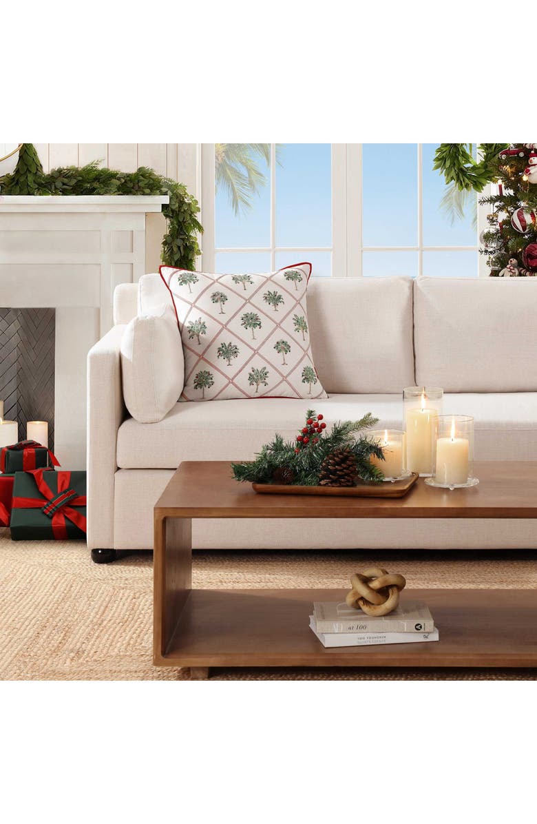 Tommy Bahama Palm Tree Trellis Decorative Accent Pillow, Alternate, color, 