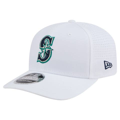 Men's New Era White Seattle Mariners COOLERA 9SEVENTY Adjustable Hat