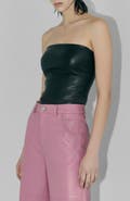 AS by DF Cinematique Stretch Leather Bustier